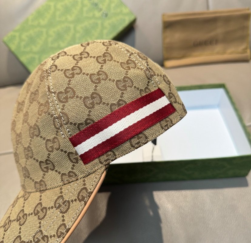 Gucci GG Baseball Cap Limited Edition Red White - Afbeelding 4