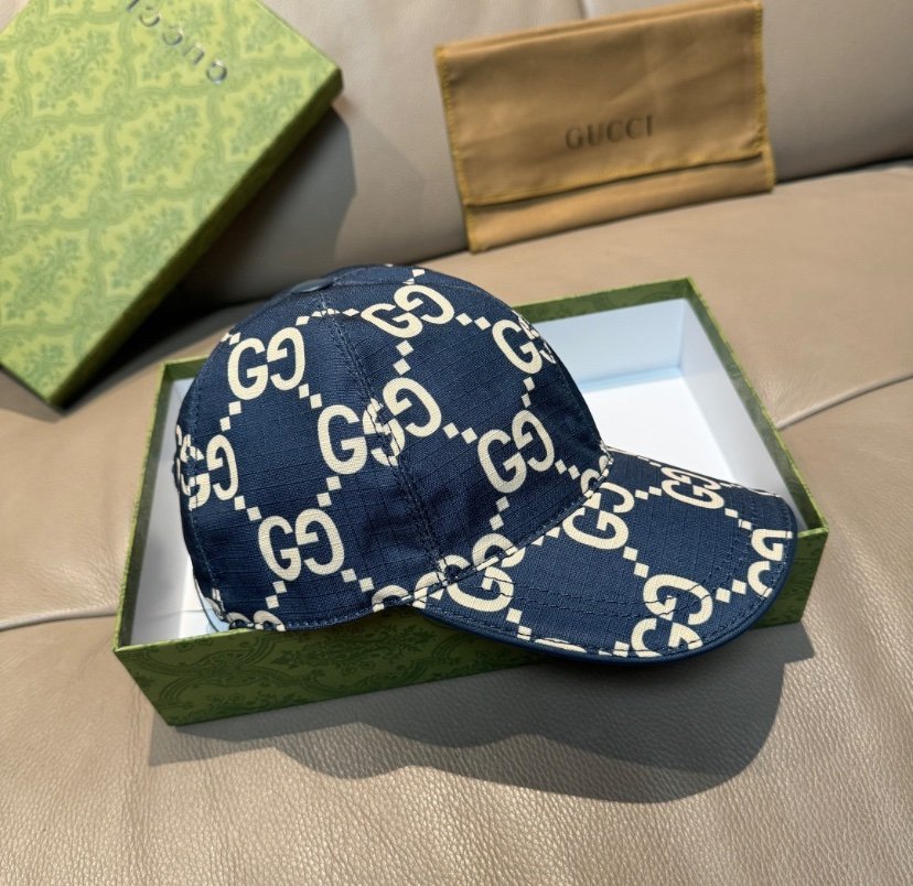 Gucci GG Ripstop Baseball Cap Blue - Afbeelding 4