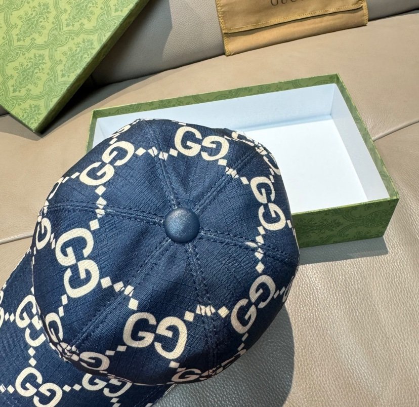 Gucci GG Ripstop Baseball Cap Blue - Afbeelding 5