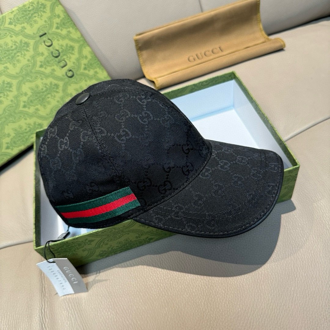 Gucci GG Canvas Baseball Cap Black - Afbeelding 4