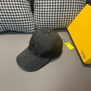 Alternative view of Fendi Monogram Baseball Cap Black
