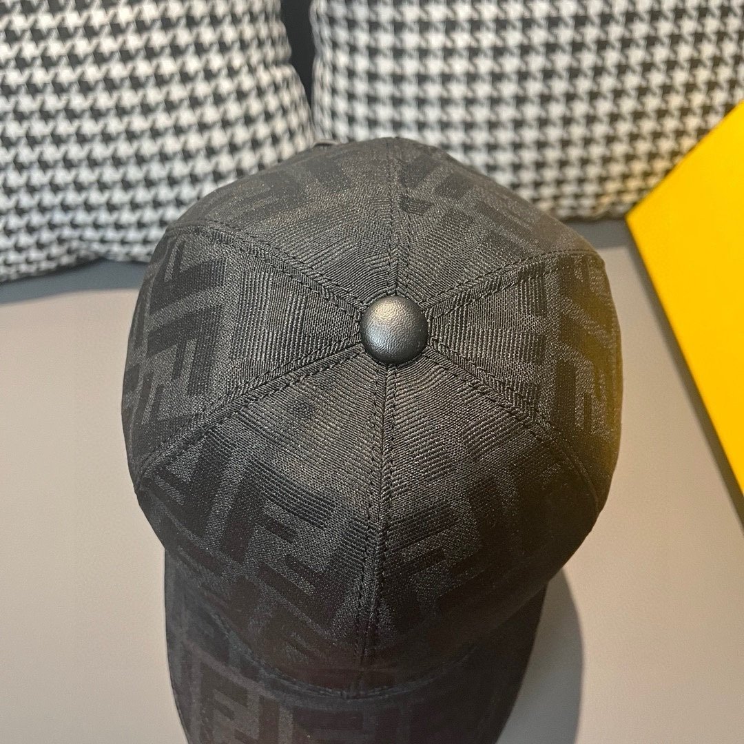 Fendi Monogram Baseball Cap Black - Afbeelding 4