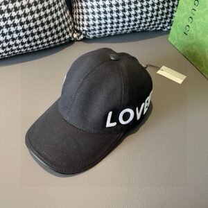 Alternative view of Gucci Loved Baseball Cap Black