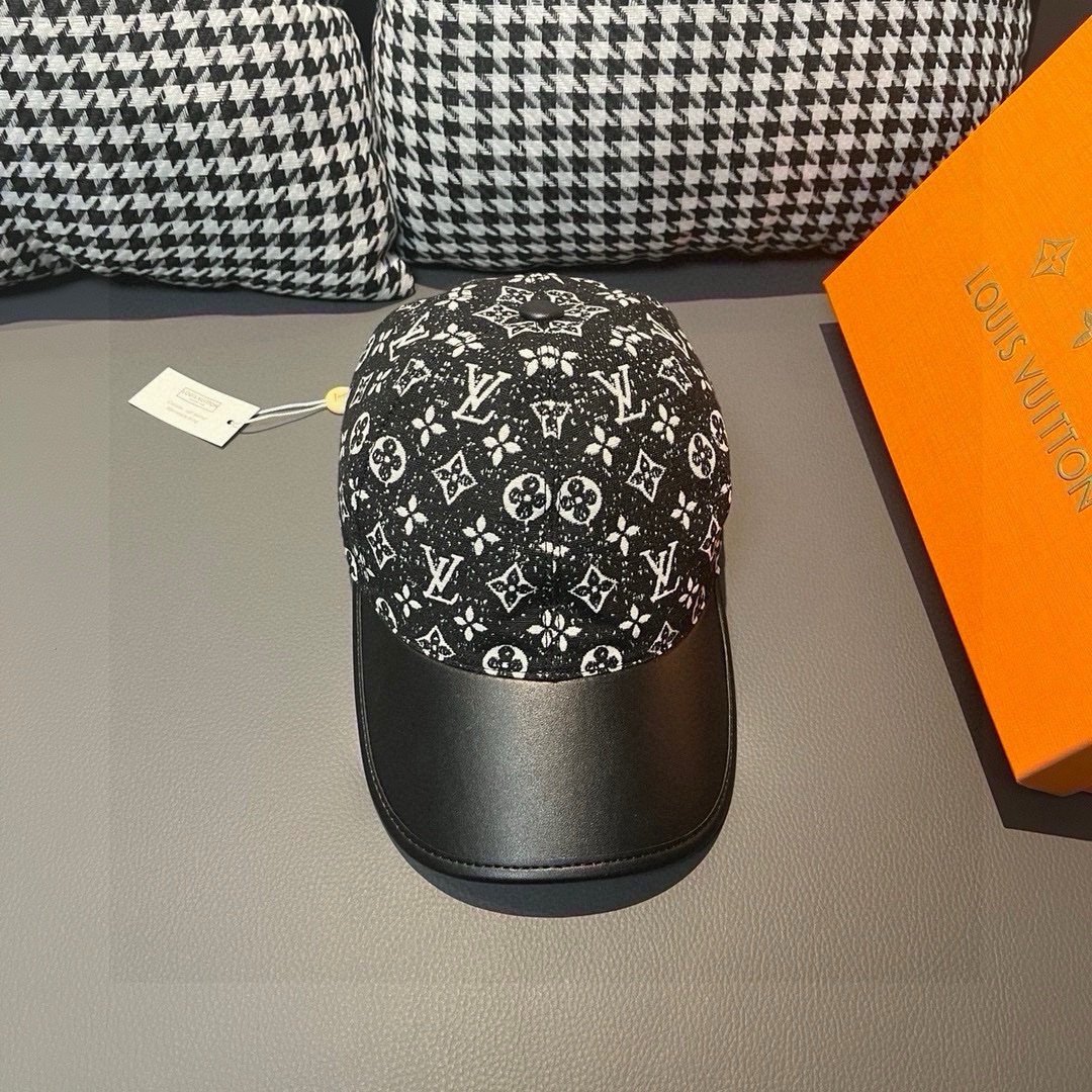 Louis Vuitton Jacquard Denim Cap Black - Afbeelding 2