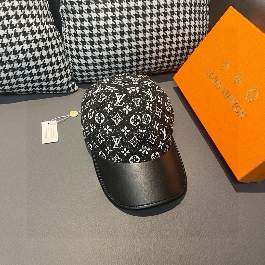 Louis Vuitton Jacquard Denim Cap Black - Afbeelding 3