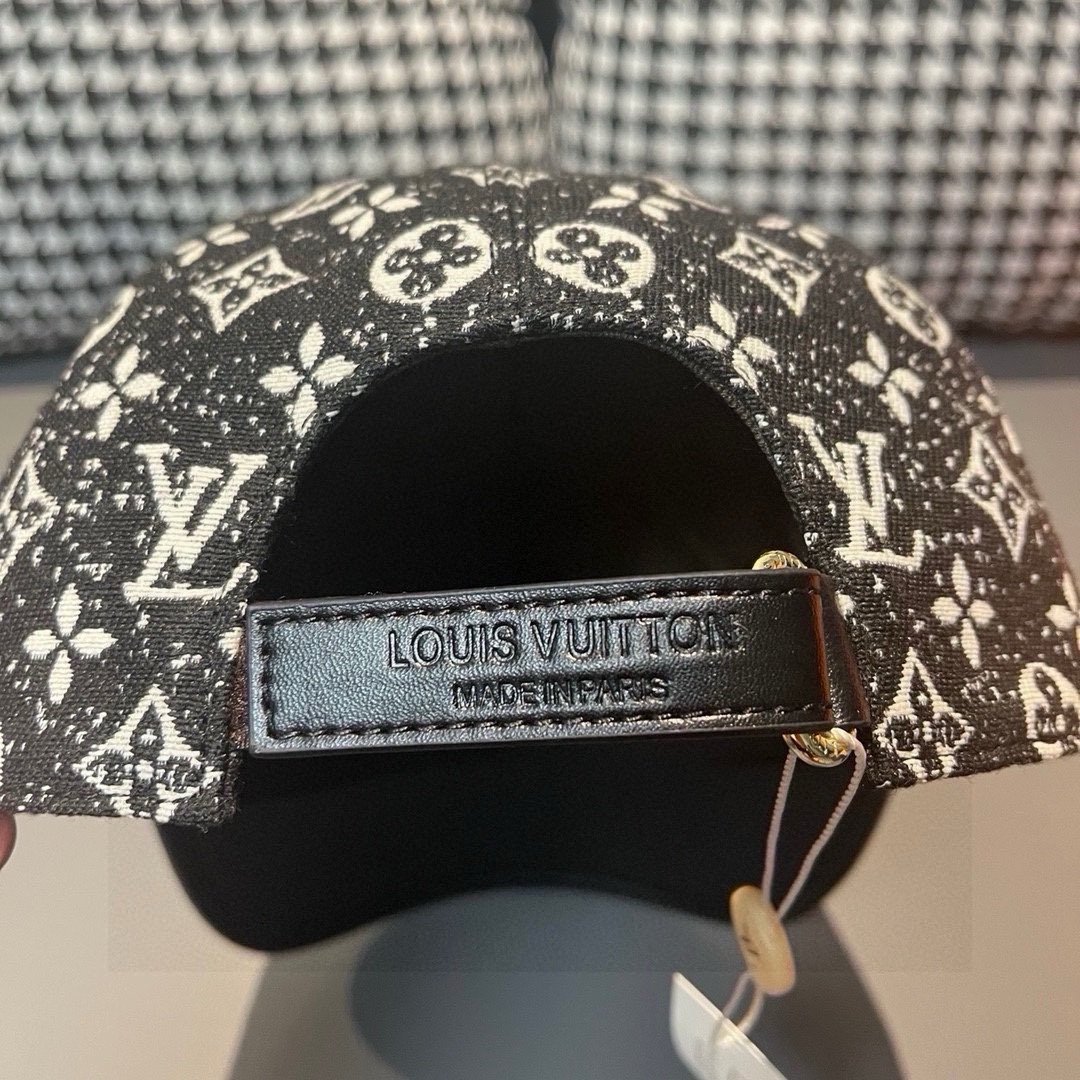 Louis Vuitton Jacquard Denim Cap Black - Afbeelding 6
