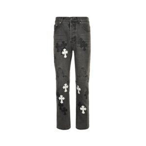 Chrome Hearts Kendall Jenner Jeans White Logo Patch