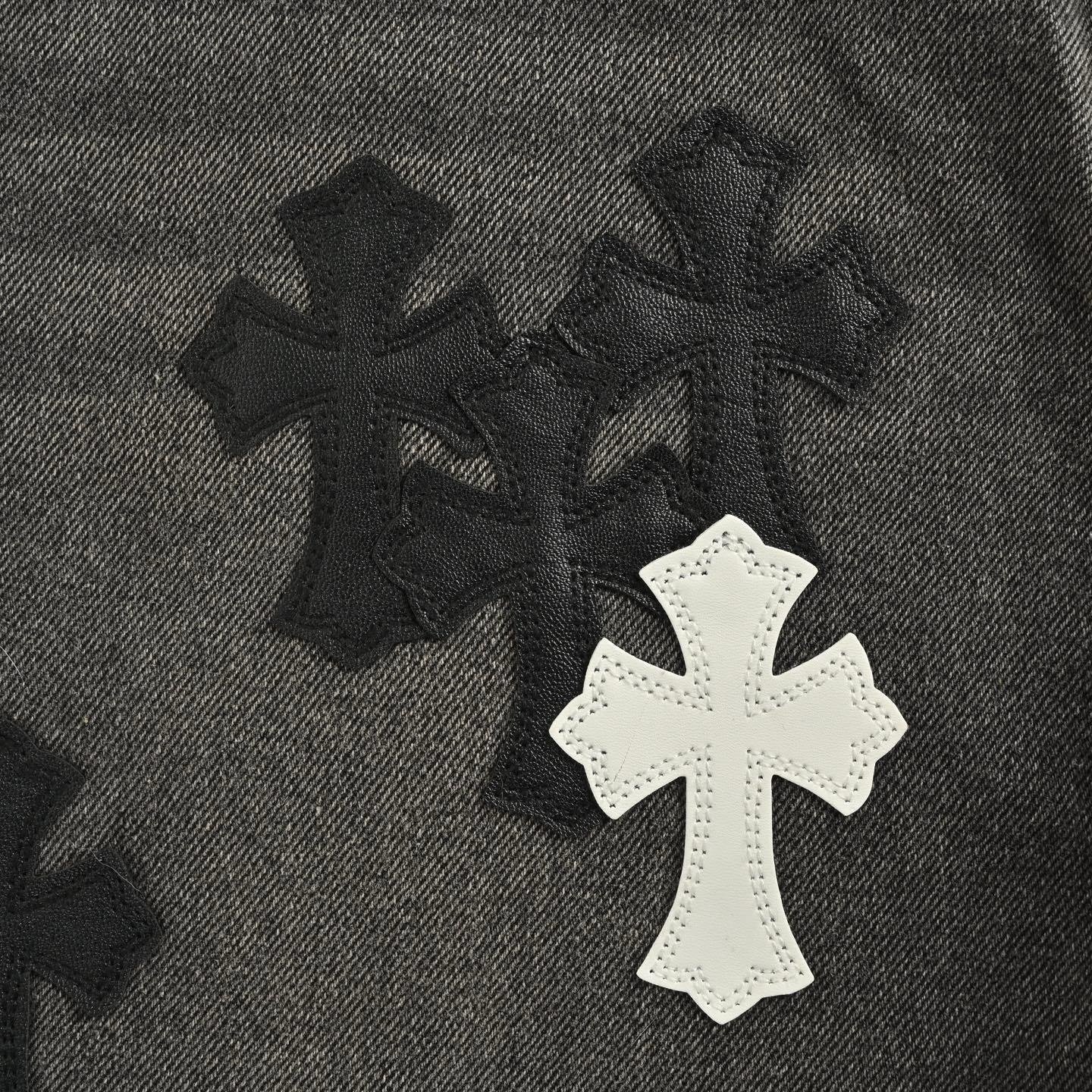 Chrome Hearts Kendall Jenner Jeans White Logo Patch - Afbeelding 5