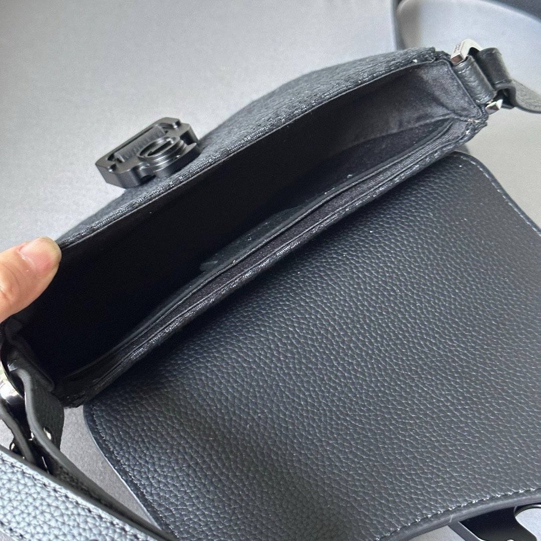 Dior Oblique Mini Saddle Messenger Bag Black - Afbeelding 3