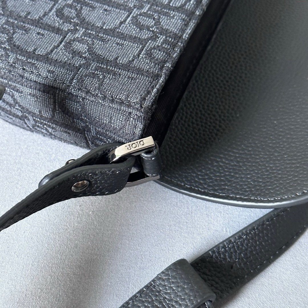 Dior Oblique Mini Saddle Messenger Bag Black - Afbeelding 4