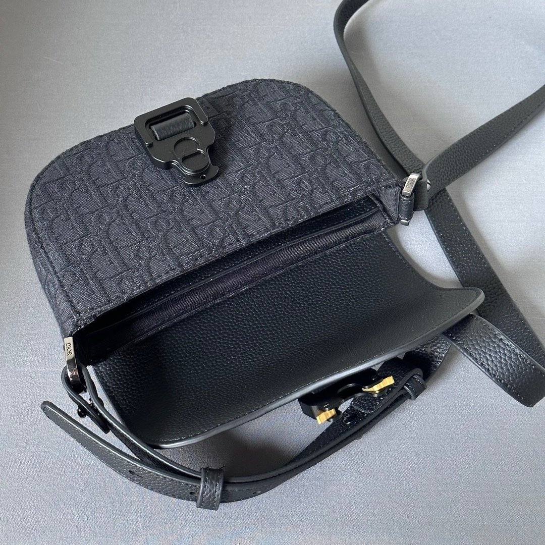 Dior Oblique Mini Saddle Messenger Bag Black - Afbeelding 5
