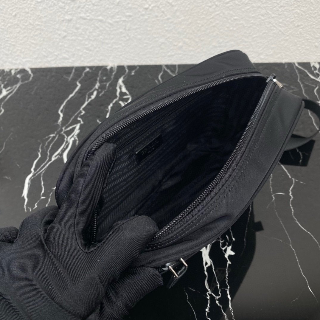 Prada Re-Nylon Shoulder Bag Black - Afbeelding 8