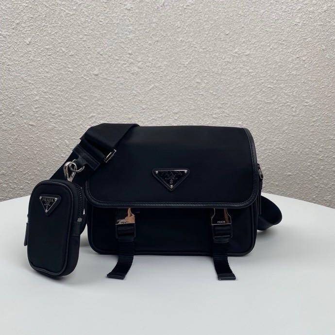 Prada Re-Nylon Saffioano Shoulder Bag Black - Afbeelding 2
