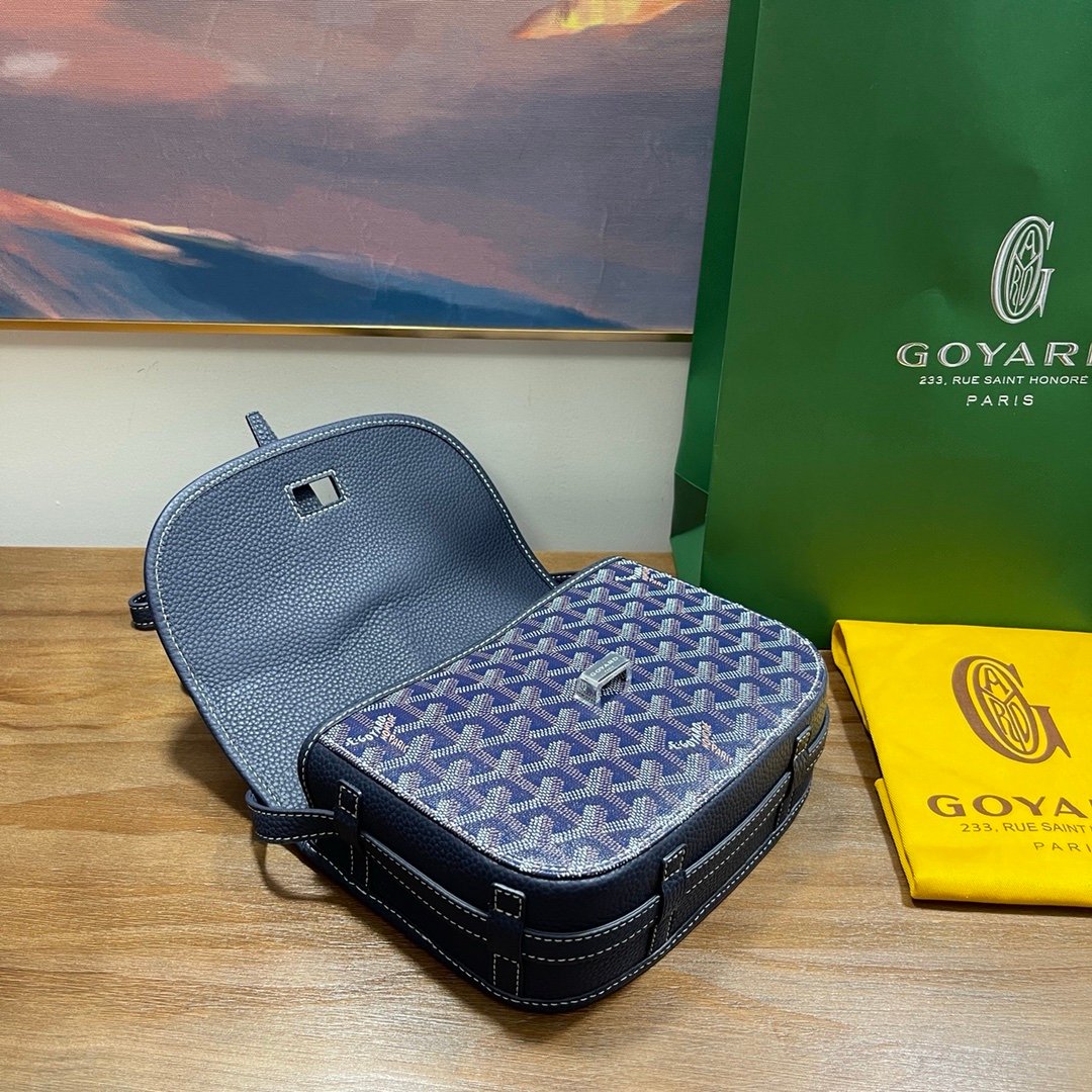 Goyard Belvedere PM Messenger Bag Navy - Afbeelding 6