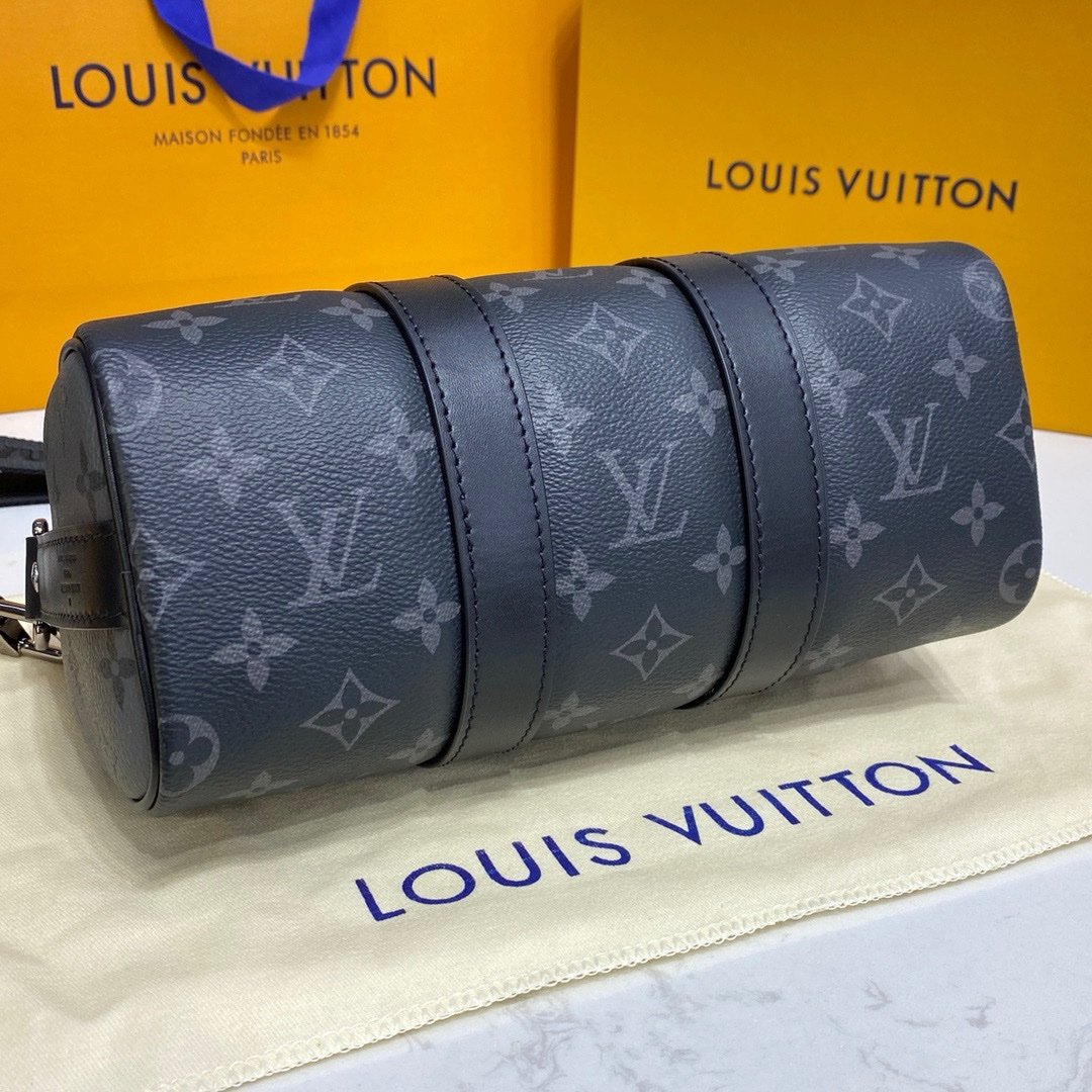 Louis Vuitton Keepall Bandouliere 25 Monogram Eclipse Bag - Afbeelding 3