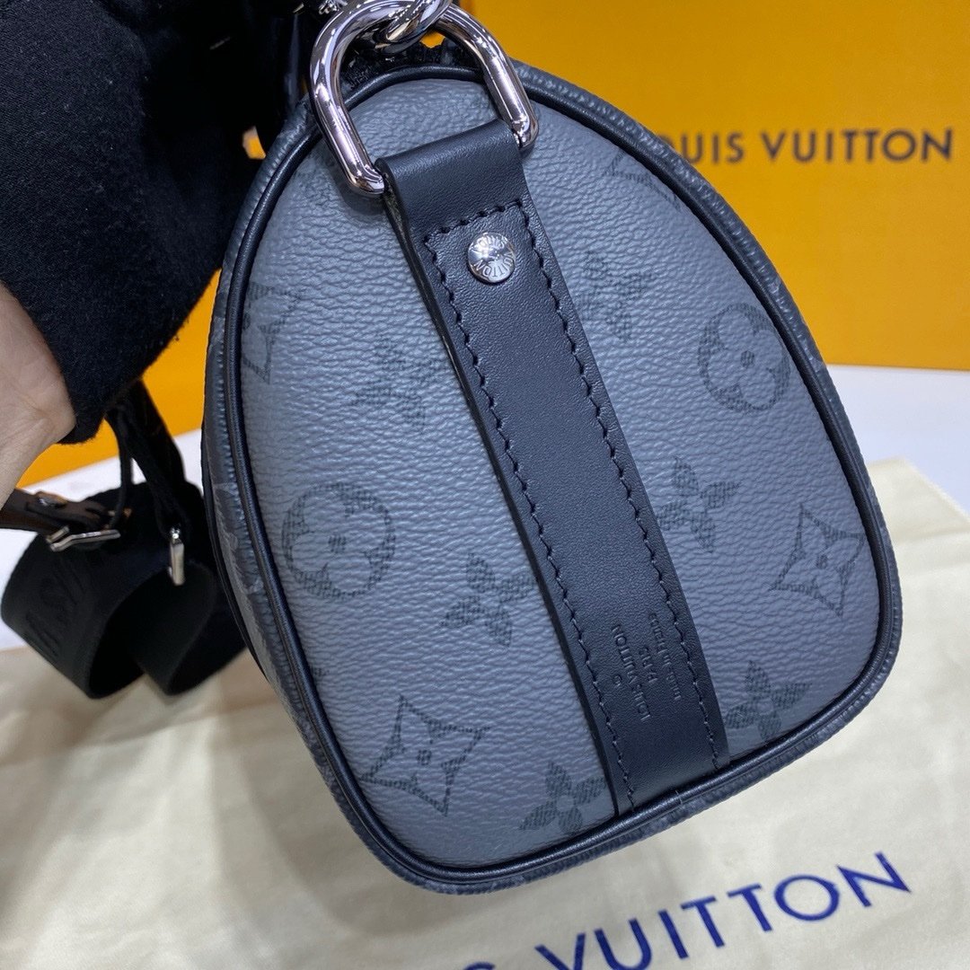 Louis Vuitton Keepall Bandouliere 25 Monogram Eclipse Bag - Afbeelding 4