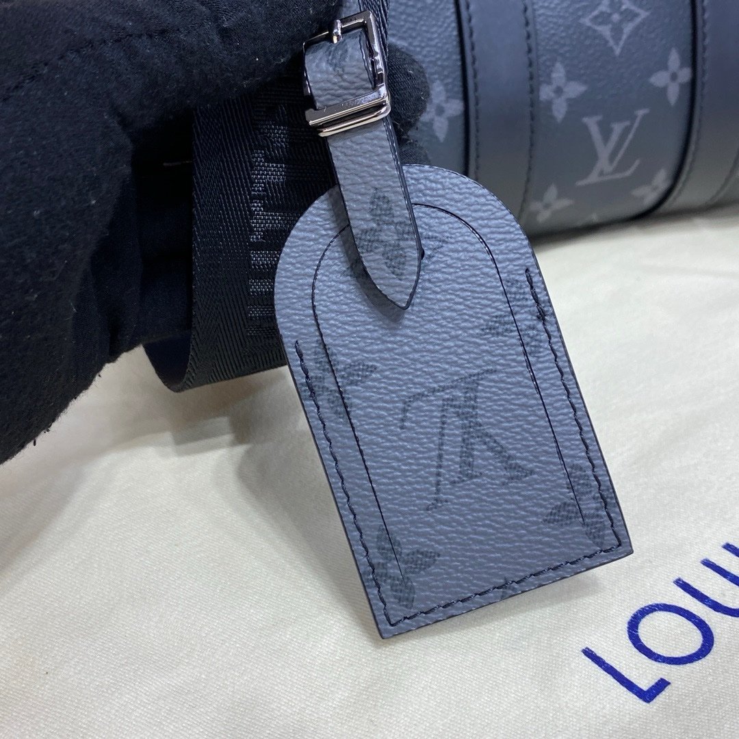 Louis Vuitton Keepall Bandouliere 25 Monogram Eclipse Bag - Afbeelding 5