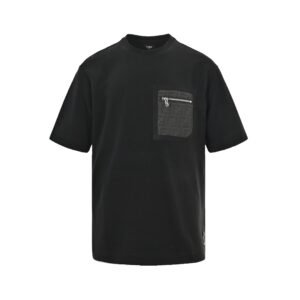 Fendi FF Monogram Pocket Oversized T-Shirt Black