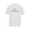 Moncler Optical Logo White Cotton T-Shirt