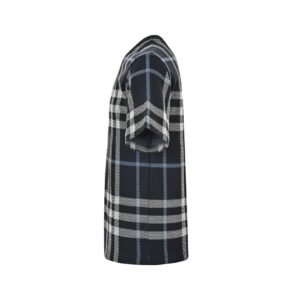 Alternative view of Burberry Check Cotton T-Shirt White/Dark Blue