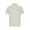 Moncler White Cotton Piquet Polo Shirt White