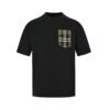 Burberry Carrick Check Pocket Cotton T-Shirt Black