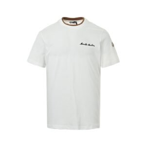 Moncler Crew Neck T-Shirt Logo In White
