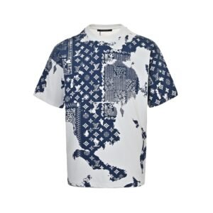 Louis Vuitton Monogram Bandana Printed T-Shirt White/Blue