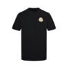Moncler White Logo Cotton Jersey T-Shirt Black