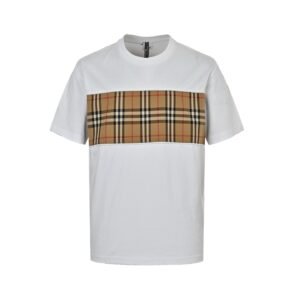 Burberry T-Shirt Check Logo Print White