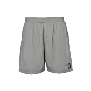 Stone Island Logo Grey Swim Shorts