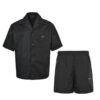 Prada Re-Nylon Short Sleeved 2-Piece Set In Black
