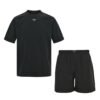 Prada Middle Logo 2-Piece Set In Black