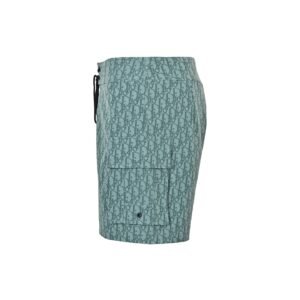 Alternative view of Dior Oblique Swim Shorts In Sea Green