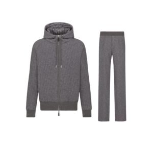 Dior Icon Jacquard Tracksuit Cashmere & Wool Grey