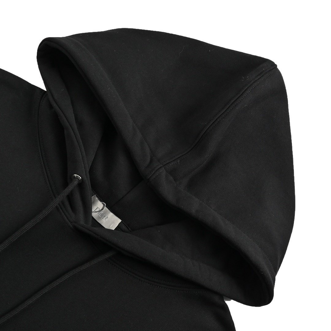 Dior CD Logo Hoodie in Black - Afbeelding 4