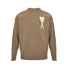 Ami De Paris Sweater Mushroom Brown/White
