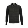 Moncler Padded Wool Cardigan Black Logo