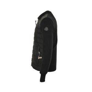 Alternative view of Moncler Padded Wool Cardigan Black Logo