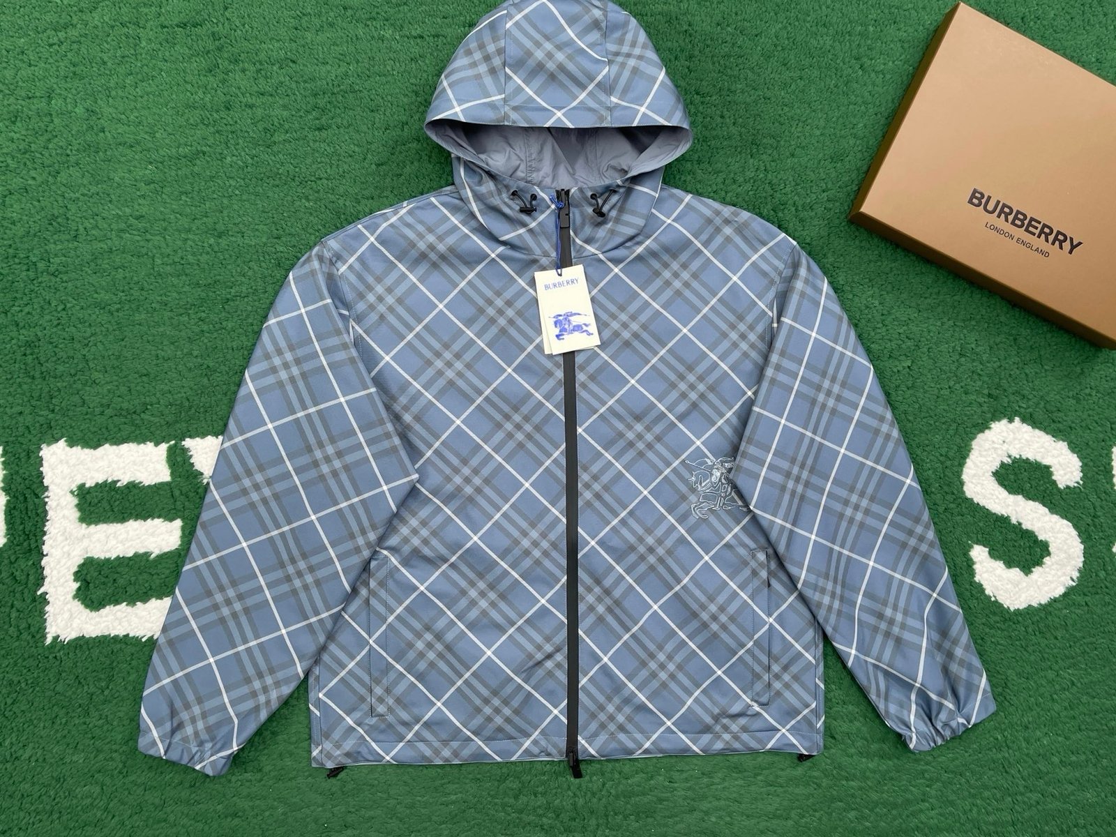 Burberry Light Blue Reversible Windbreaker - Afbeelding 2