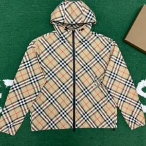 Alternative view of Burberry Check Jacket In Sand