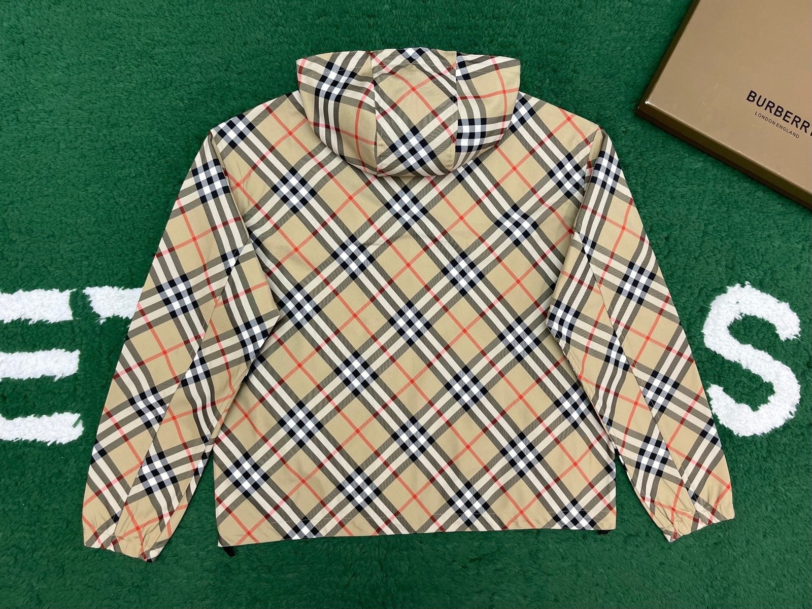 Burberry Check Jacket In Sand - Afbeelding 3