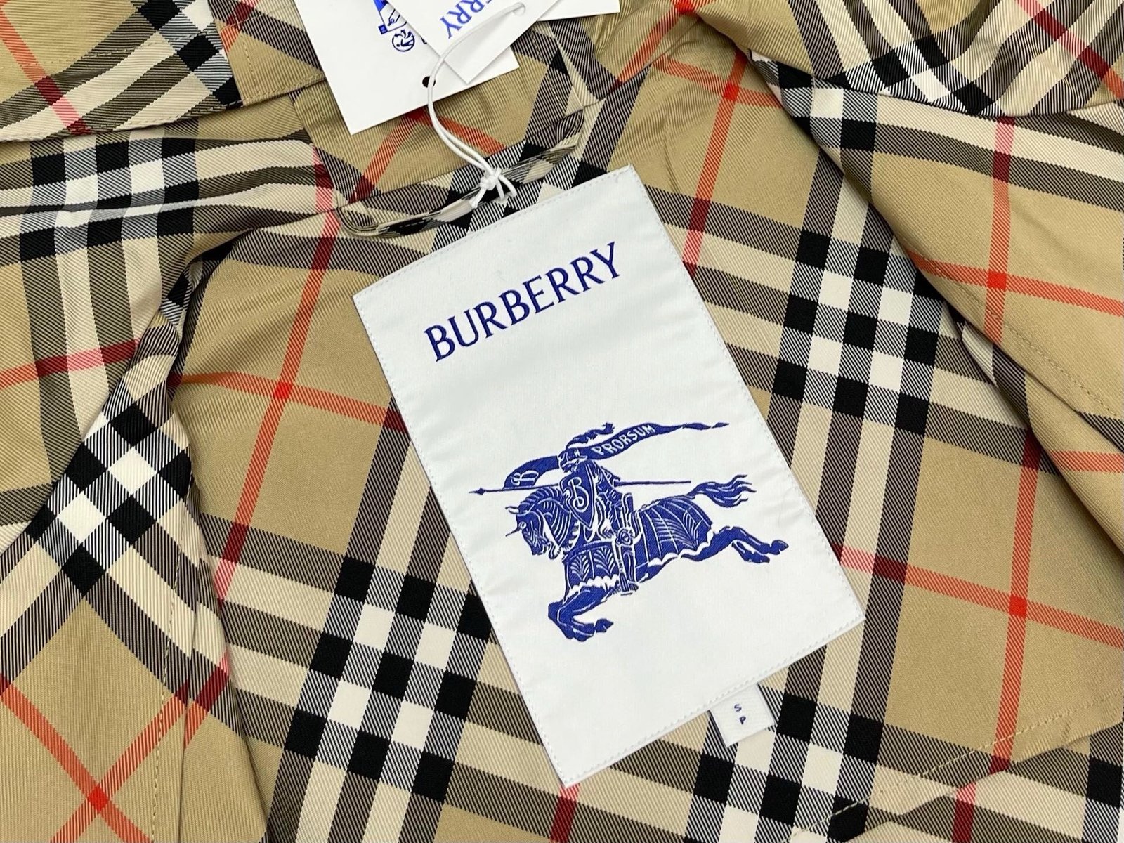 Burberry Check Jacket In Sand - Afbeelding 5