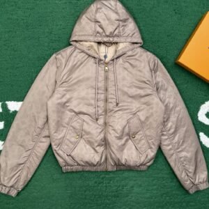Alternative view of Louis Vuitton Monogram Padded Windbreaker In Beige