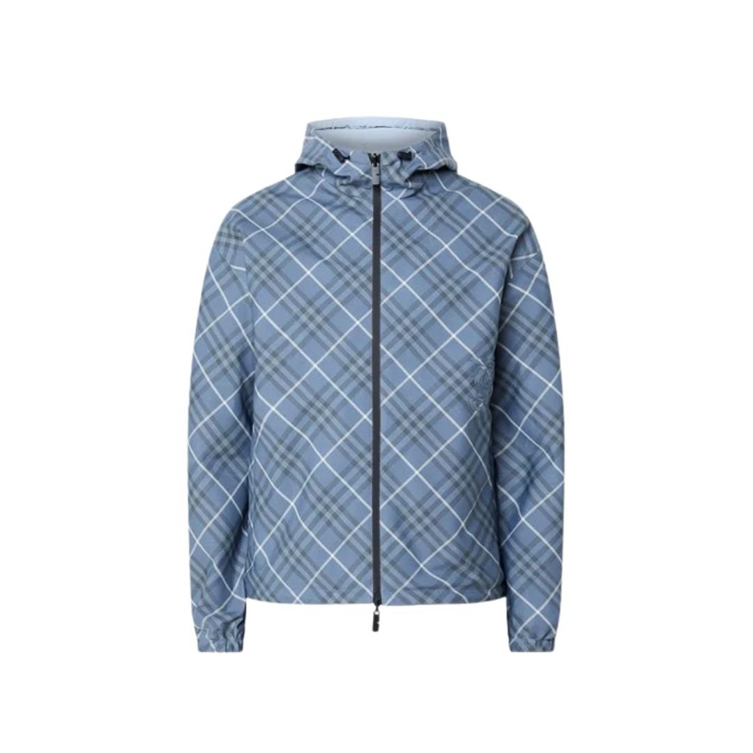 Burberry Light Blue Reversible Windbreaker