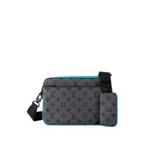 Louis Vuitton Trio Messenger Bag Grey Blue