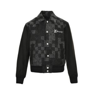 Louis Vuitton Mix Leather Varsity Blouson Black