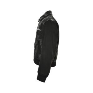 Alternative view of Louis Vuitton Mix Leather Varsity Blouson Black