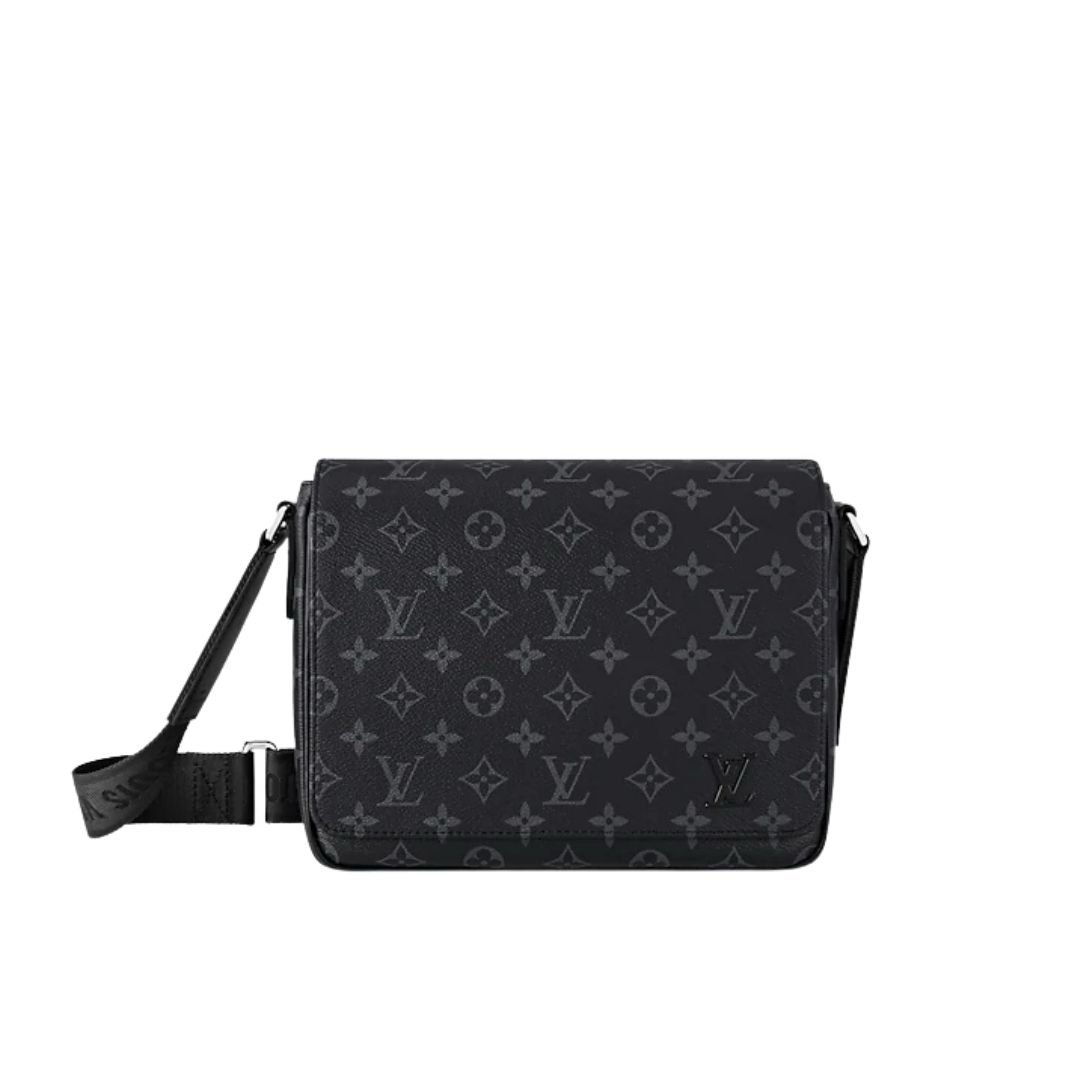 Louis Vuitton PM District Monogram Messenger Bag Black