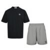 Stone Island Logo 2-Piece Set in Black/Grey